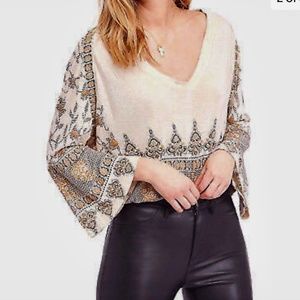 Free People Medalion Pattern shirt